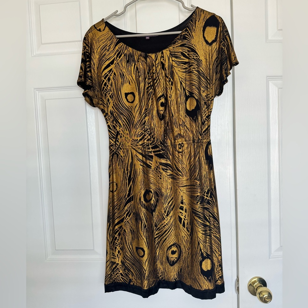 Metallic Snakeskin Dress